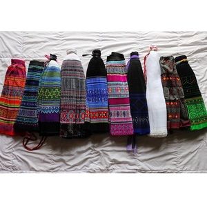 white hmong skirt
